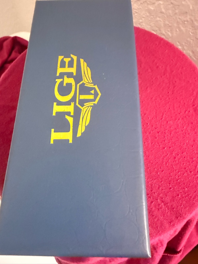 Mens Watch Presentation Box In Blue With Gold Logo